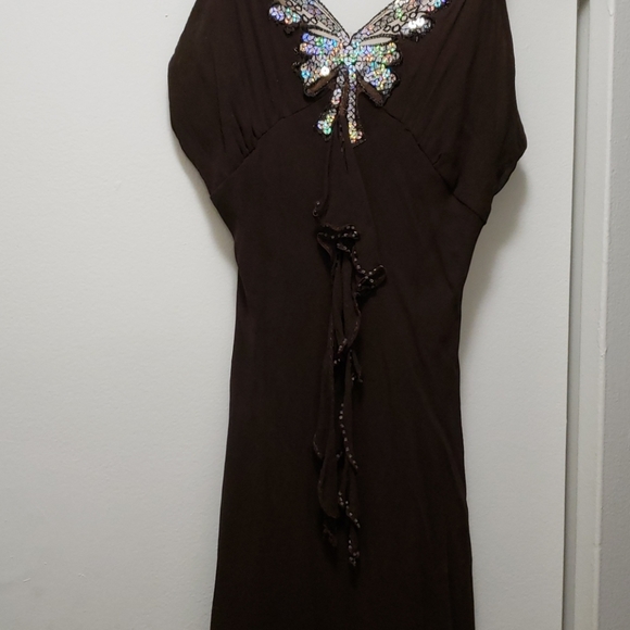 Dress by Lucy Paris, brown color, size M - Picture 4 of 6
